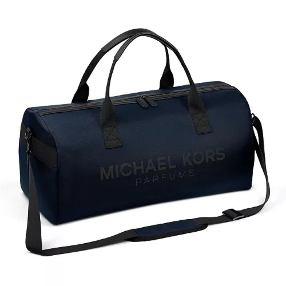 New Michael Kors Midnight Blue Duffel Gym Travel Carry-on Bag